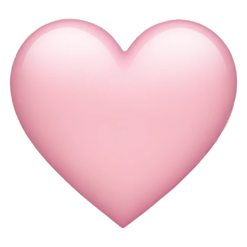 light pink heart  sticker