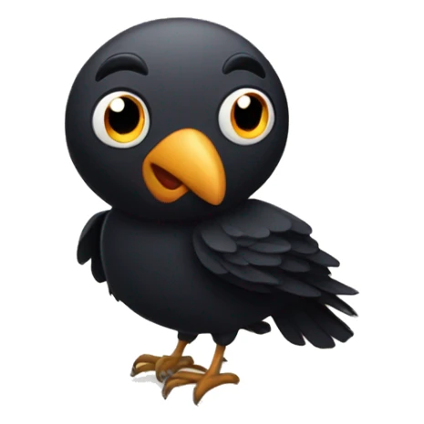 happy night crow sticker