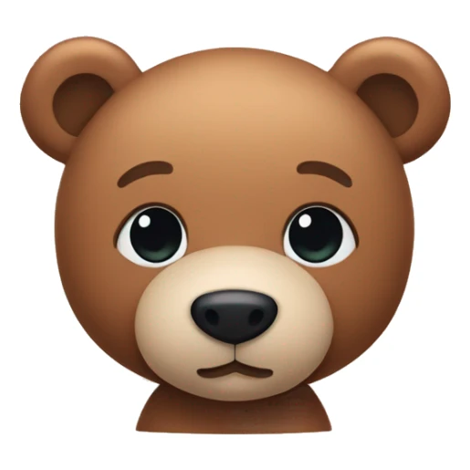 whole body of bear in jellycat style sticker