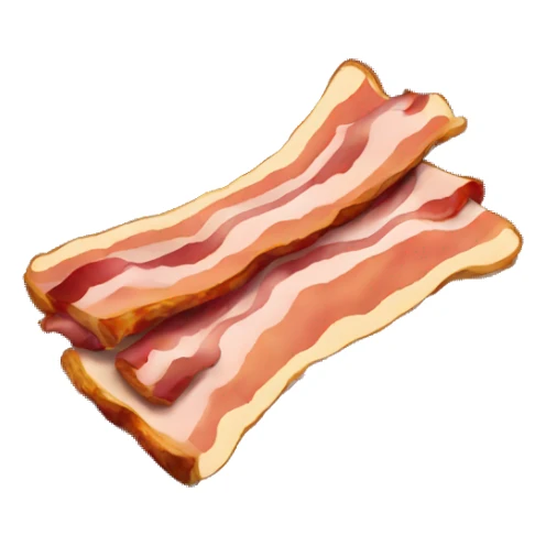 bacon on black sticker