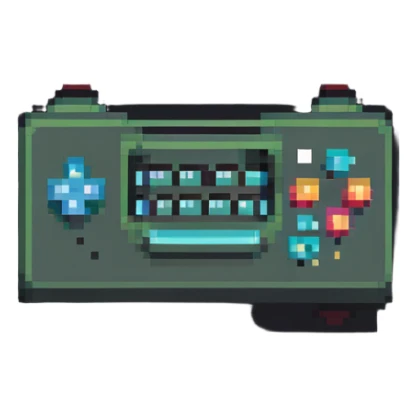 article illustration in pixel art style, simple and retro sticker