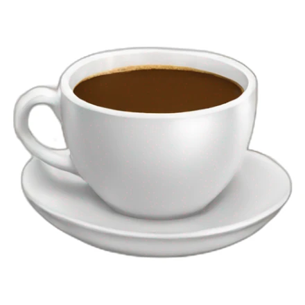 A cup of coffee on books sticker