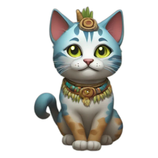 shaman cat sticker