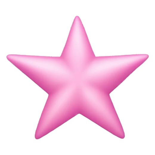 Three small pink , 4-pointed stars grouped together. The stars have a slightly elongated shape, giving them a twinkling effect. They vary in size, with the largest star in the center and two smaller stars on either side.  sticker