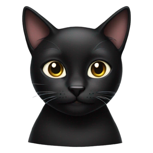 Black cat sticker