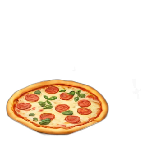 Italian pizza in pizza box sticker