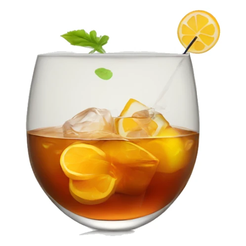 cerf en train de faire un cocktail a base de cognac sticker