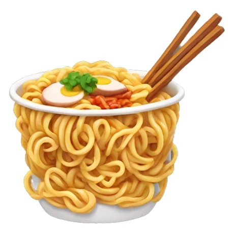 Hot chicken noodles ramen sticker