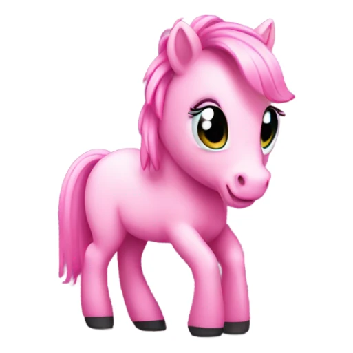 Pink pony in a club sticker