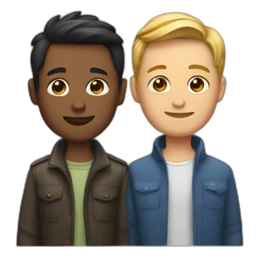 un couple gay sticker