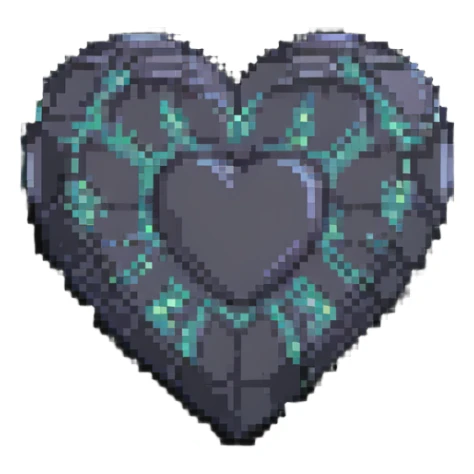 pixel heart sticker