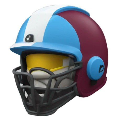 Lobo con casco y camisa vinotinto sticker