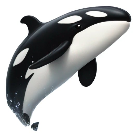 Orca jumping out of water sticker