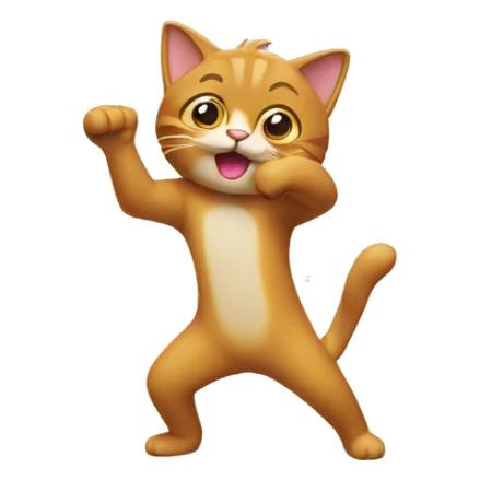 Un chat qui fais un dab sticker