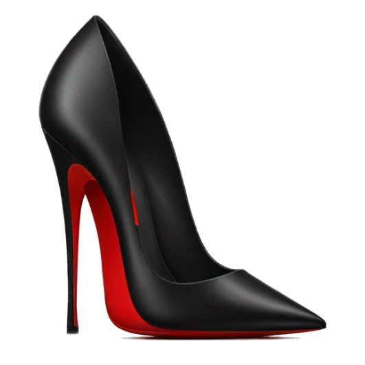 Black valentino high heels with red bottom sticker