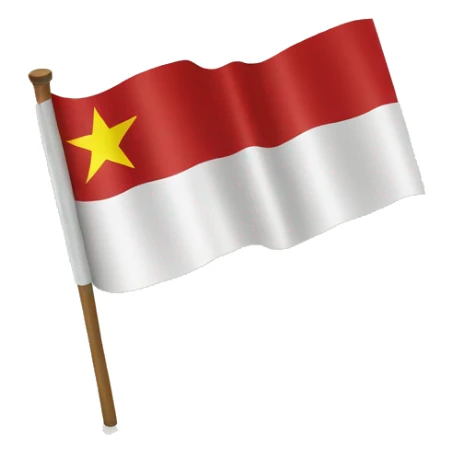 map of vietnam flag sticker