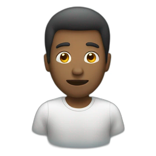 casual guy looks at phone sticker