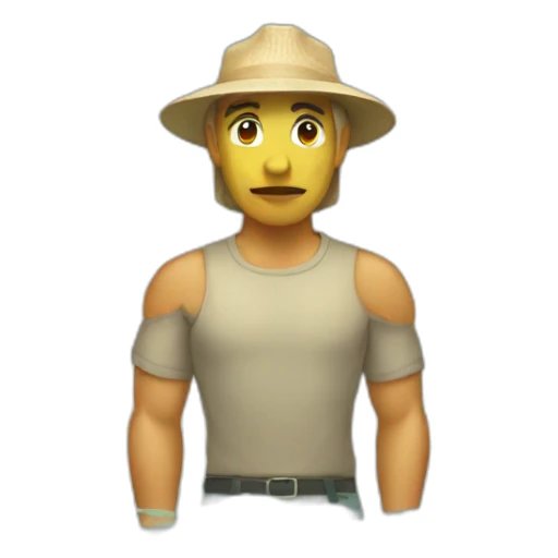 persona pensando en el agua calor sticker