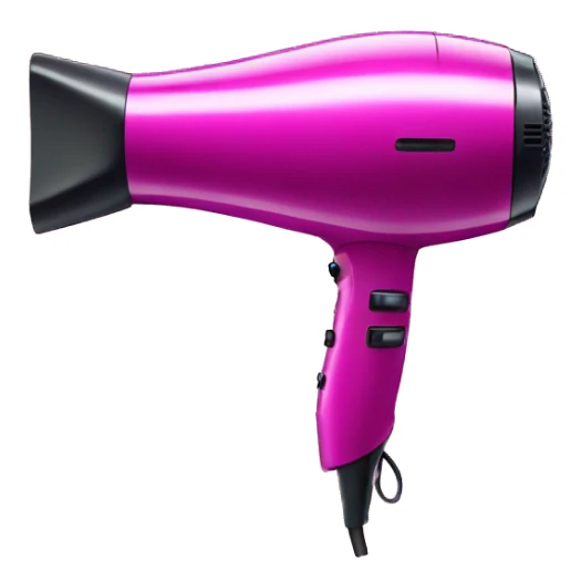 Realistic magenta hair dryer isolated  sticker