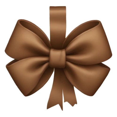 Brown Bow sticker