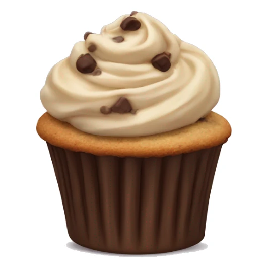 Chocolate chip cookie dough cupcake sticker