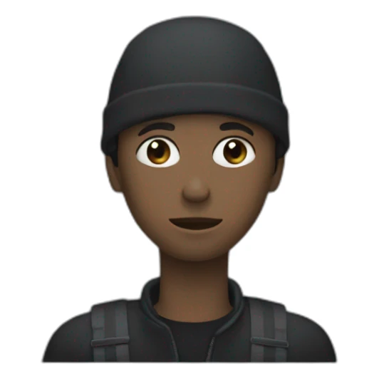 une personne noir qui est choqué de la situation sticker