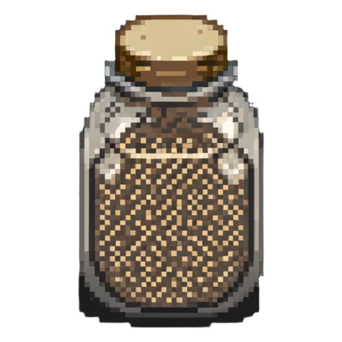jar of sesame seeds sticker