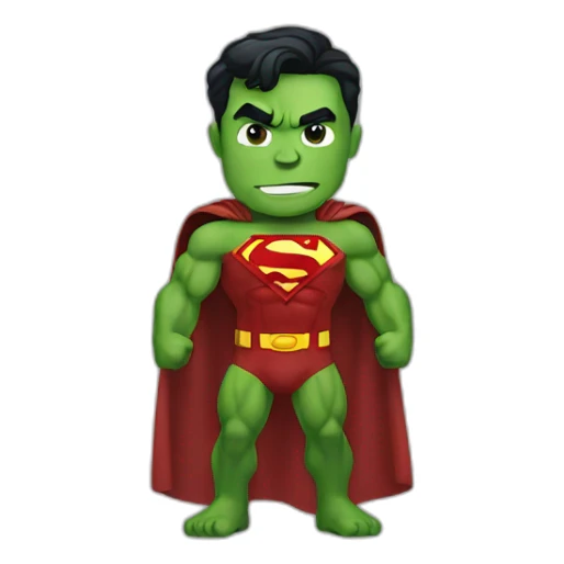 Superman-hulk sticker