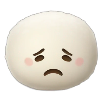 sad rice emoji sticker