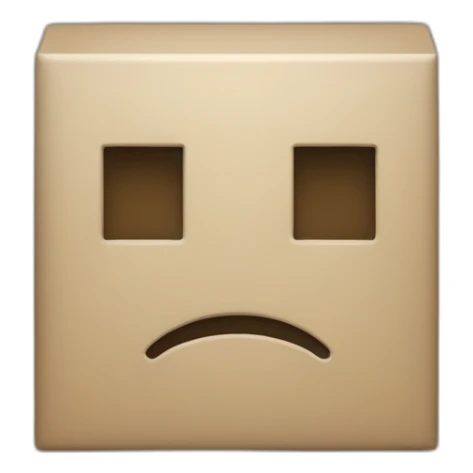 Square logo tilted to the left with a square hole in the middle sticker