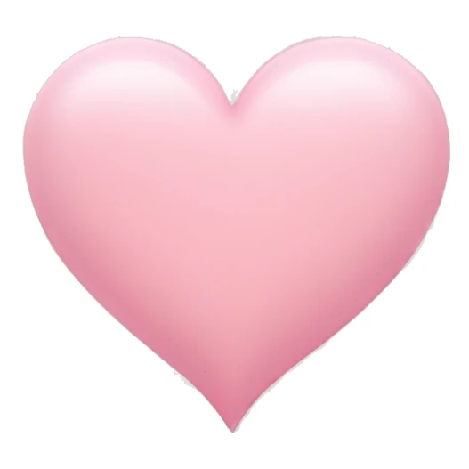 light pink heart sticker