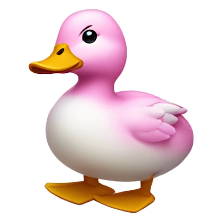 duck wearing pink ugg minis in the winter sticker