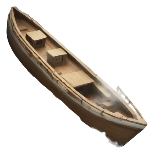 A boat going down the side of a snowy mountain  sticker