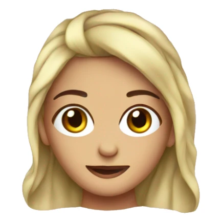 Girl head towel  sticker