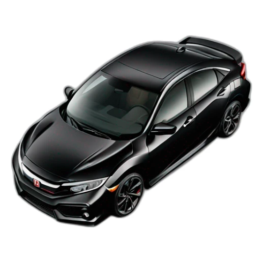 honda civic g8 si black vtec sticker