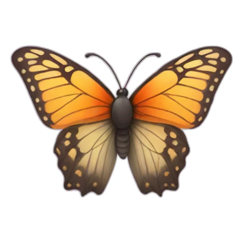 Butterfly with iPhone sticker