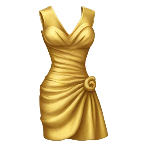GOLDEN Dress form sticker