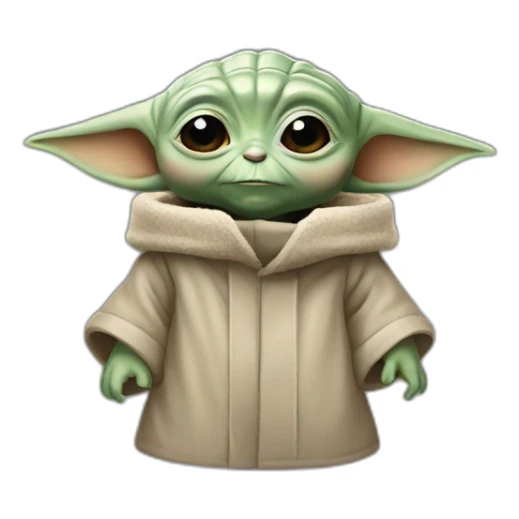 baby yoda president sticker