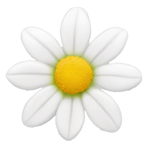White flower sticker