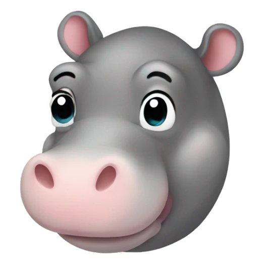 stuffed animal baby hippo sticker