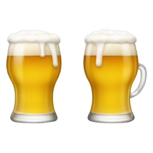 glass of beer with foam sticker