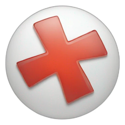 Red-cross-health sticker