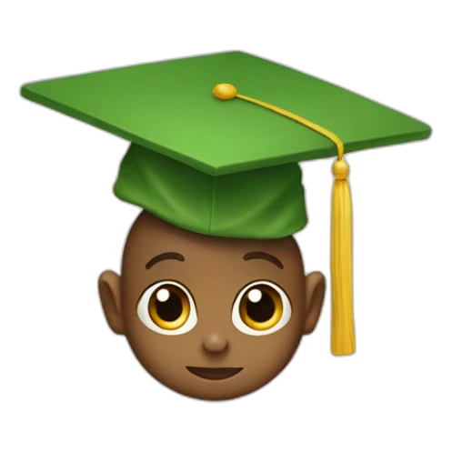 baby yodas with a mortarboard celebrating sticker