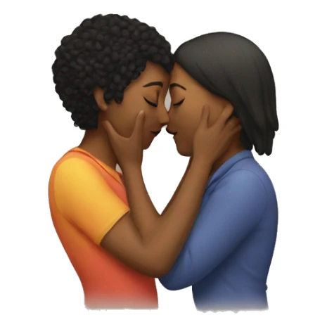 Lesbians kissing passionately sticker