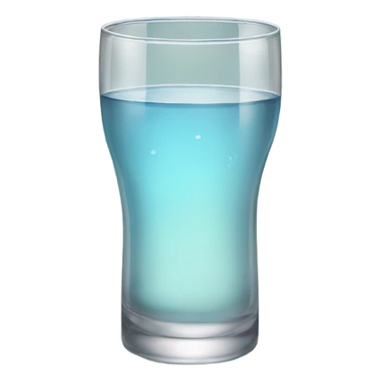 Glass half full sticker