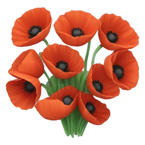 Poppy bunch  sticker