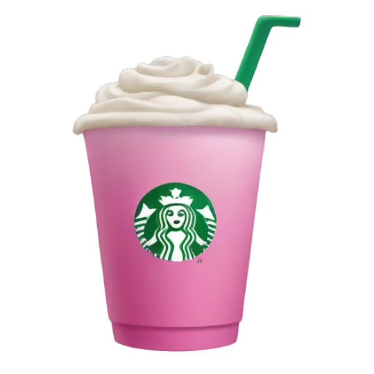 Starbucks pink sticker