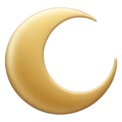 beautiful adorable crescent moon with a celestial theme in dune black and gold colors  sticker