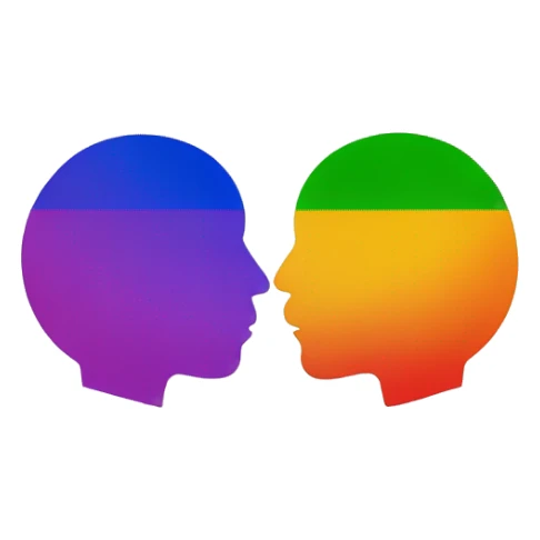 Gay flag with two men kissing pretty sticker