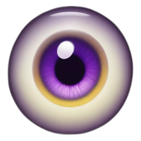majestic godly violet iris eyeball serious intense symmetrical knowledgable sticker